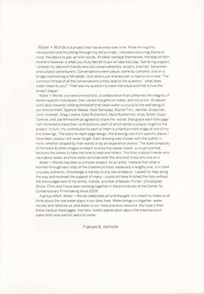 Water Words introduction page