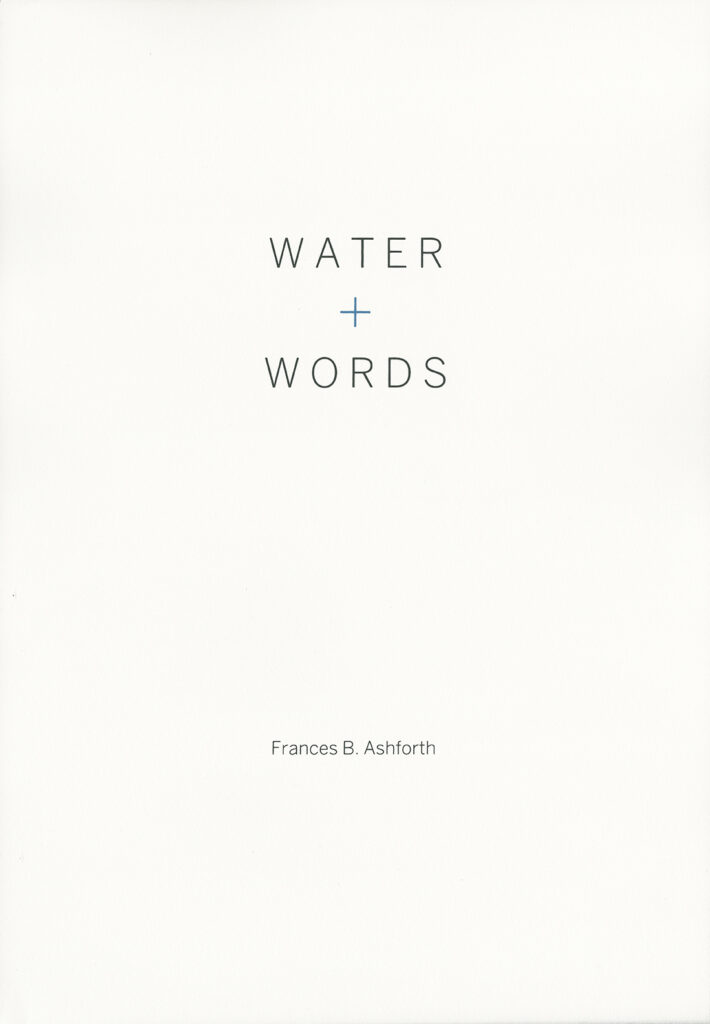 Water Words title page