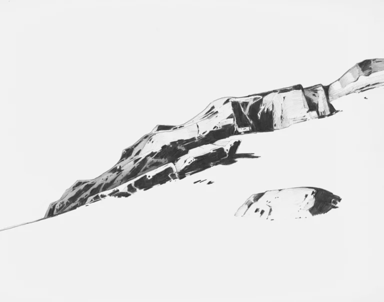 Basalt Scramble, 22x28, kohinoor pencil on bristol,