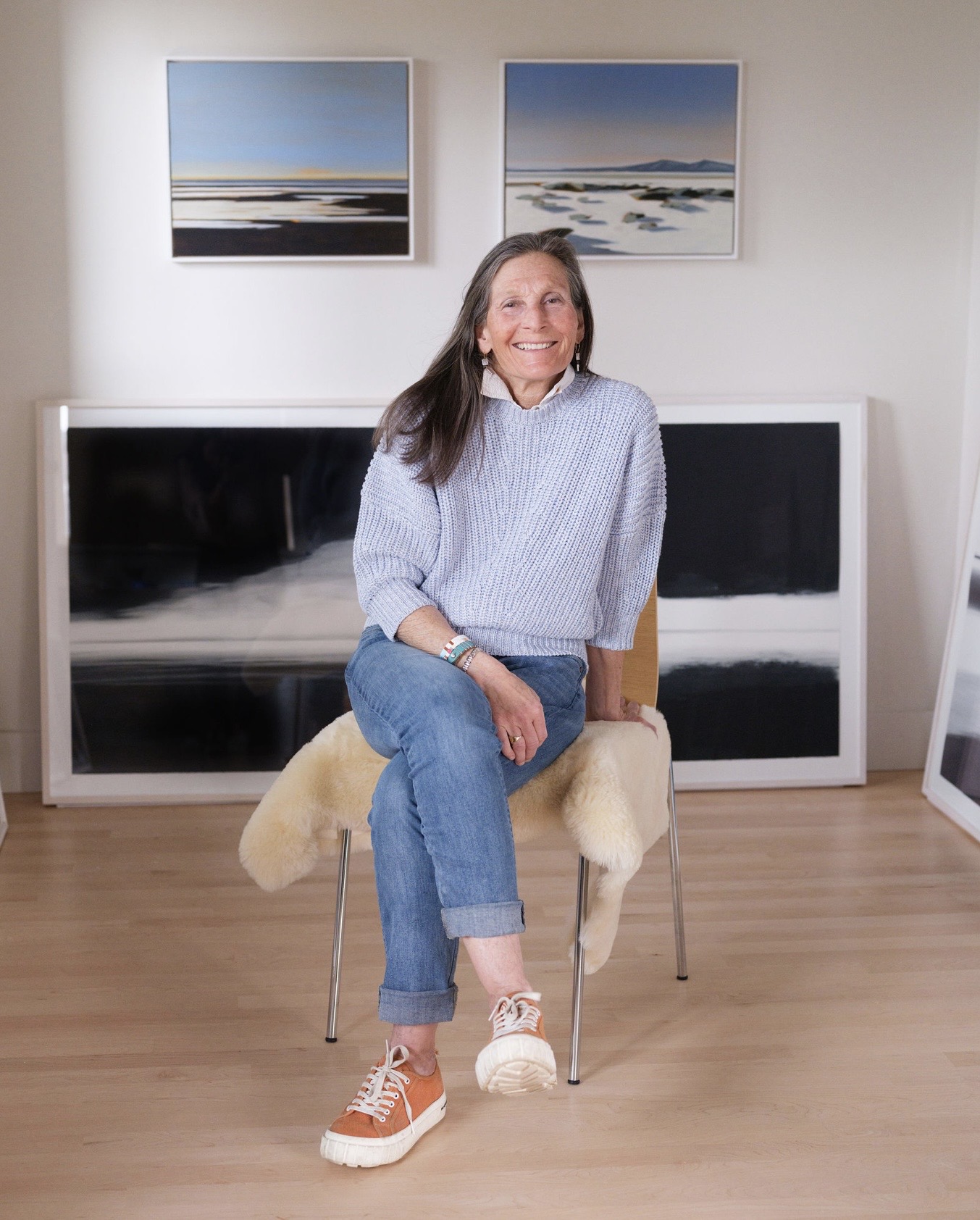 Photo of Frances B. Ashforth in her studio. Photo by Sofia Jaramillo