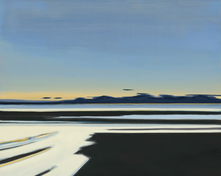 Great Salt Dawn, 16x20 oil on panel,