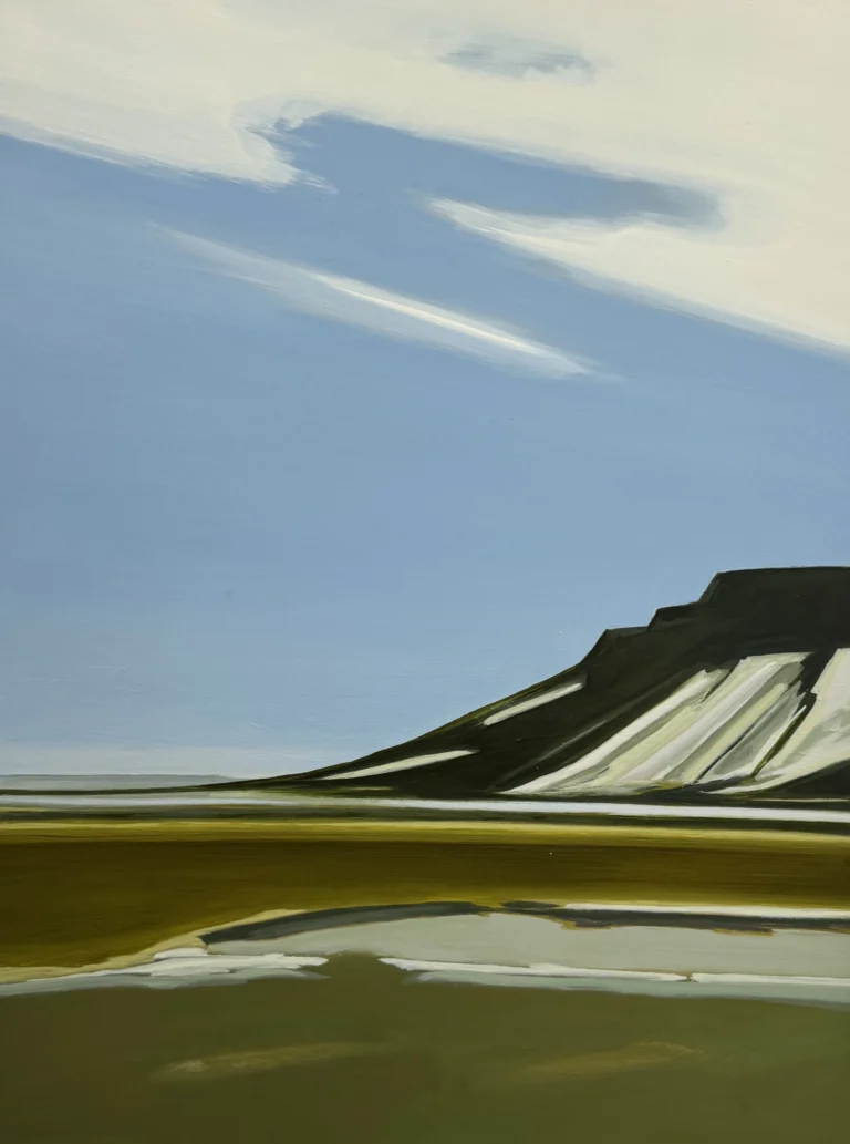 Middle Butte, 18x24, oil on panel,