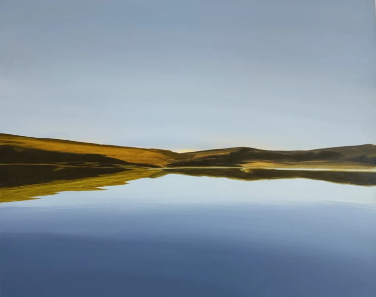 Reservoir Early Light, 16x20 oil on panel,