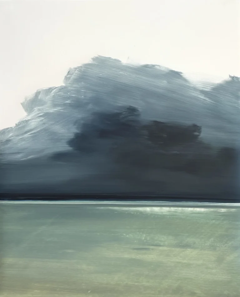 Storm Cloud, Eastside Andros, 20x26, oil on yupo paper,