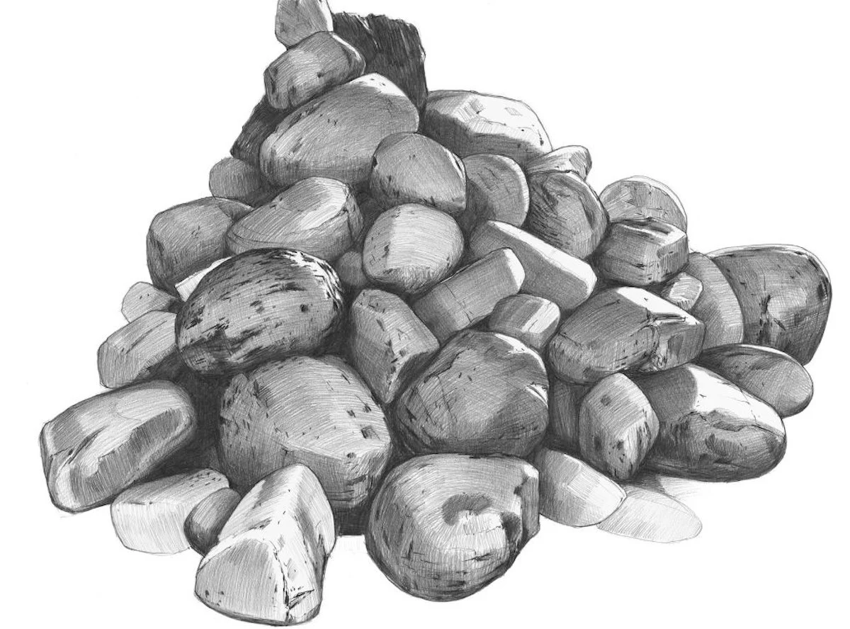 Photo of Francie Ashforth Project - on stones stone pile