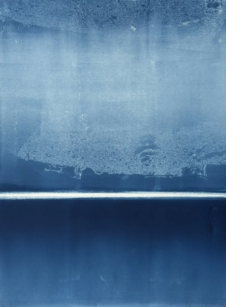 Blue Fog 1, 22x30. Monotype,