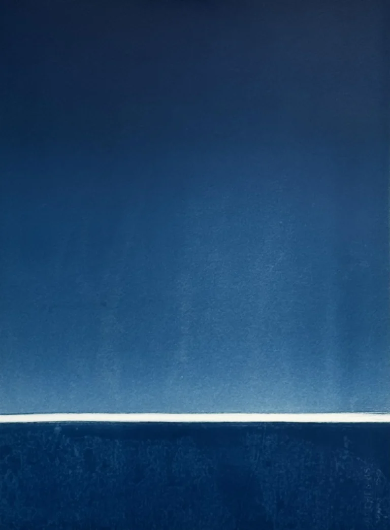 Blue Light 1, 22x30 monotype,