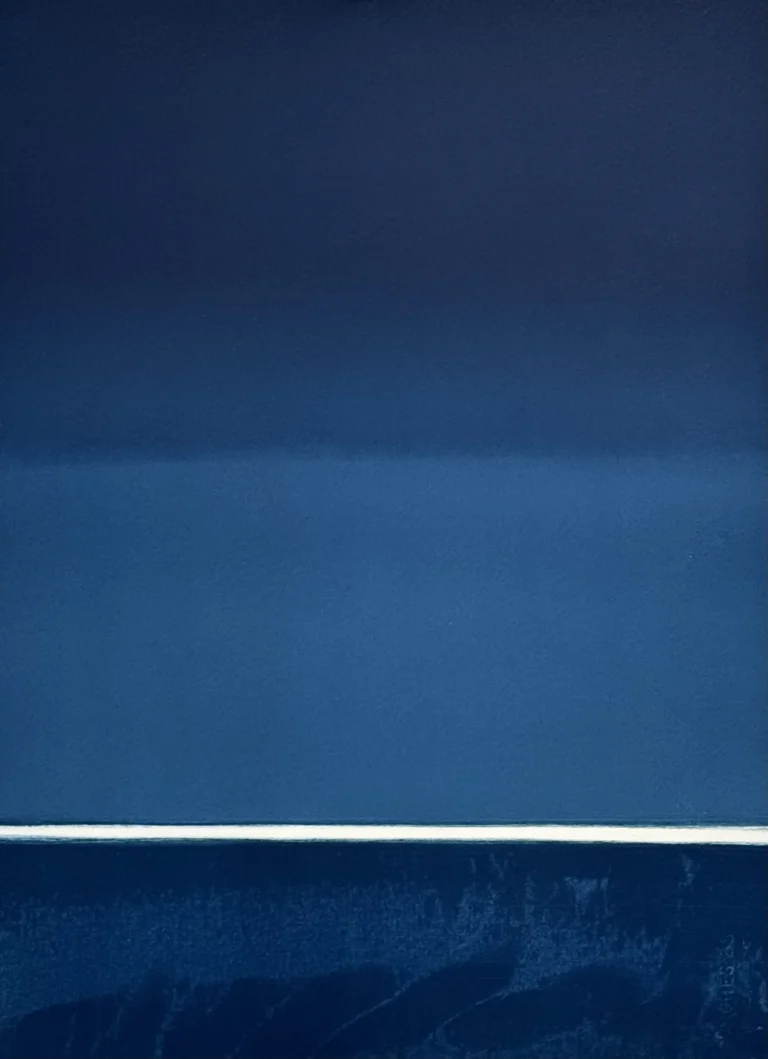 Blue Light 2, 22x30 monotype,