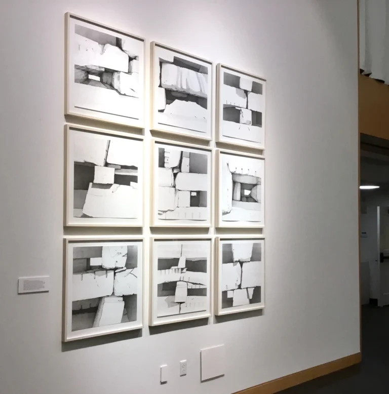 Pink Granite Cribstone Drawings, Von Auersperg Gallery,