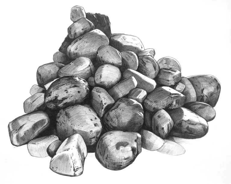 Prospect Hill cairn, 22x28 kohinoor pencil on bristol,