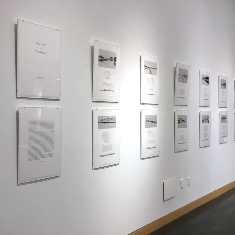 WATER + WORDS, Von Auersperg Gallery,