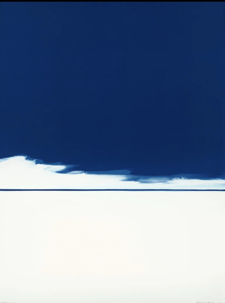 Water & Sky 2, 30x40 monotype,